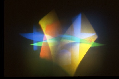 Dieter Jung, CAVS Fellow 1985 – 1987, Reproductions of Light Mill (Motion in Space – Space in Motion), various angles, 1987 Computer generated hologram, photographer unknown 