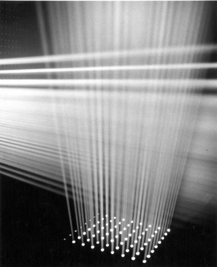  Gyorgy Kepes, simulated light architecture for Boston Harbor, 1966. Photo: Nishan Bichajian, 1966. Courtesy Center for Advanced Visual Studies Special Collection, MIT Program in Art, Culture and Technology. © Massachusetts Institute of Technology. 