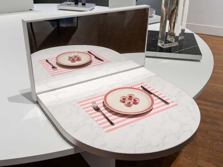 Orkan Telhan, “Ouroboros Steaks,” Philadelphia Museum of Art, 2019. (Courtesy of Philadelphia Museum of Art)