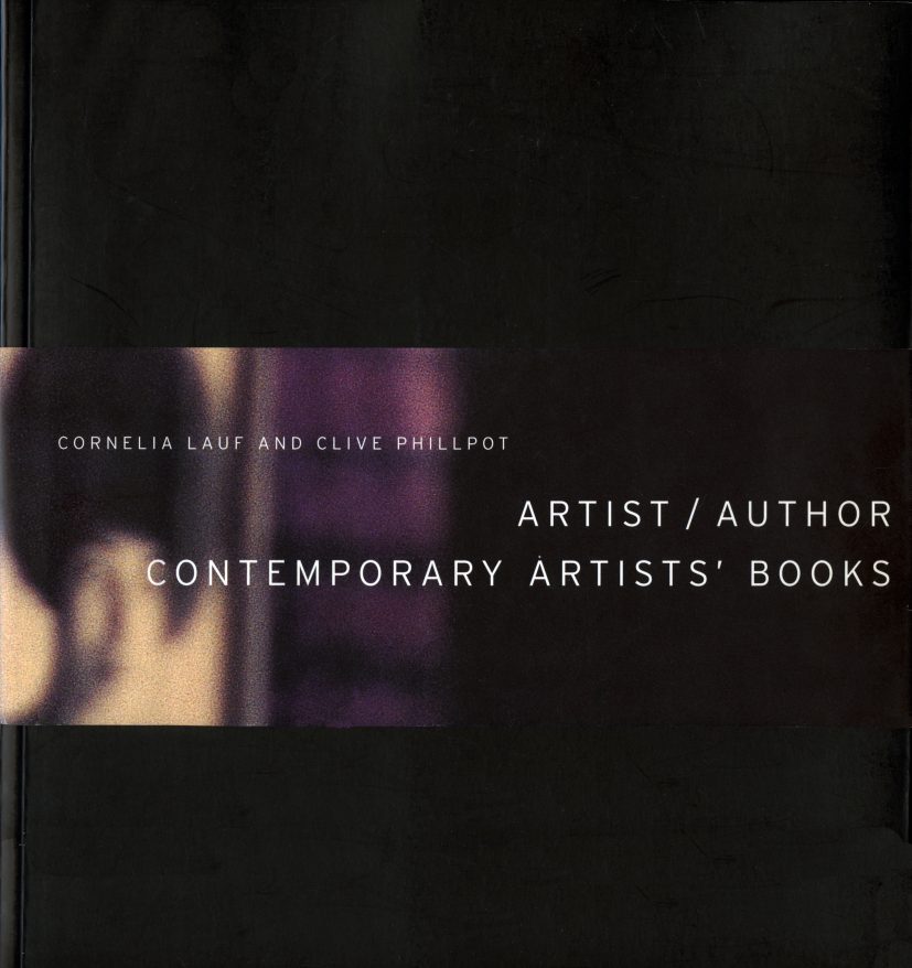 Artist/Author: Contemporary Artist’s Books. Cornelia Lauf and Clive Philpot, eds.; book designed as an artist’s book by Renée Green. New York: American Federation of the Arts, 1998
