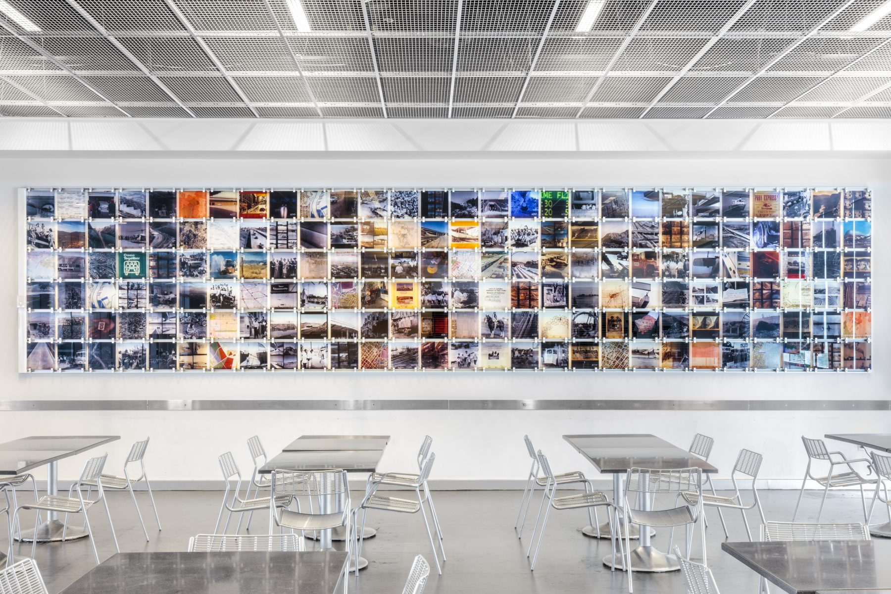 Renée Green. Code: Survey. Installation view, Caltrans District VII HQ, Los Angeles. Image: Joshua White