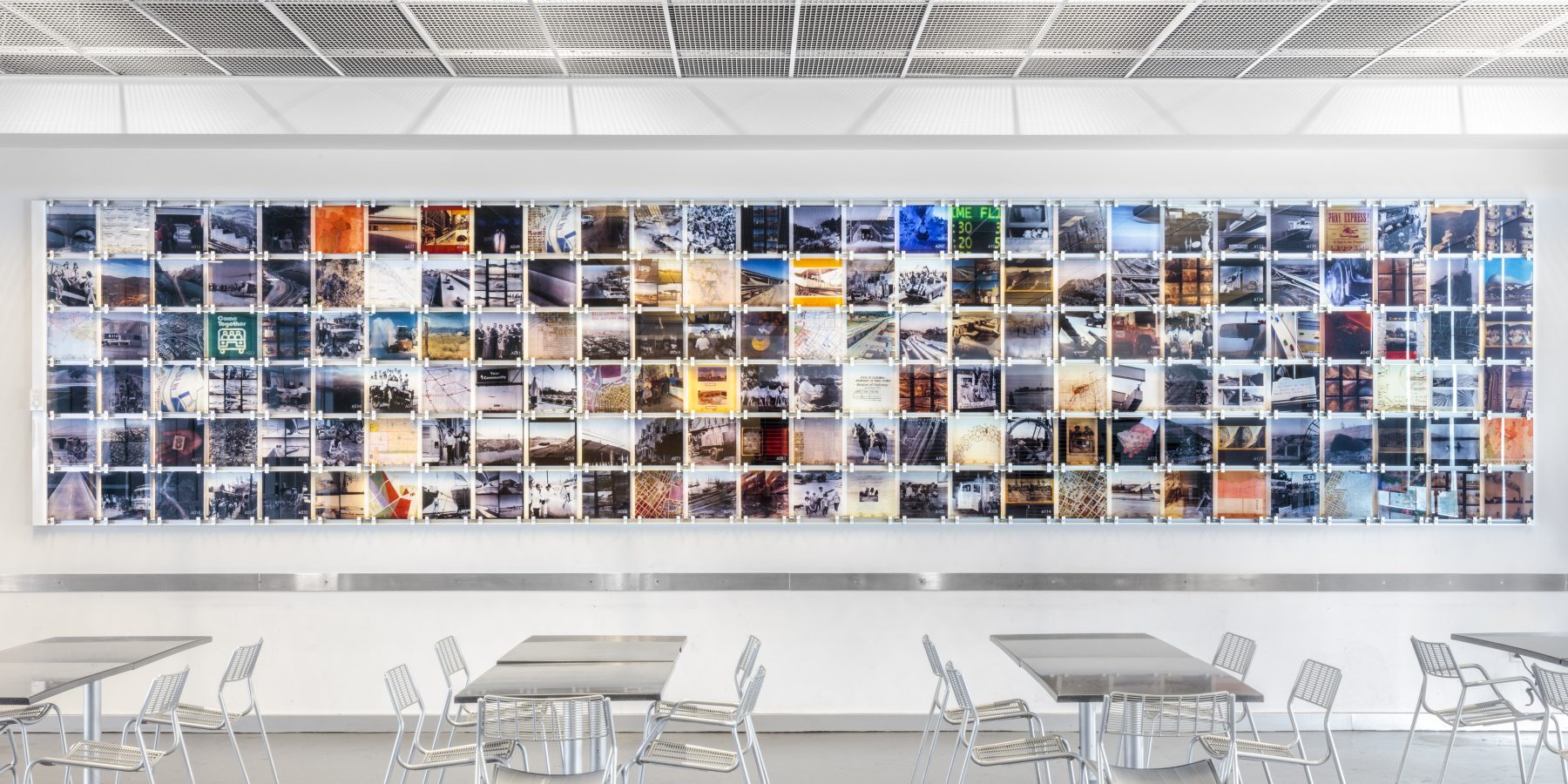 Renée Green. Code: Survey. Installation view, Caltrans District VII HQ, Los Angeles. Image: Joshua White