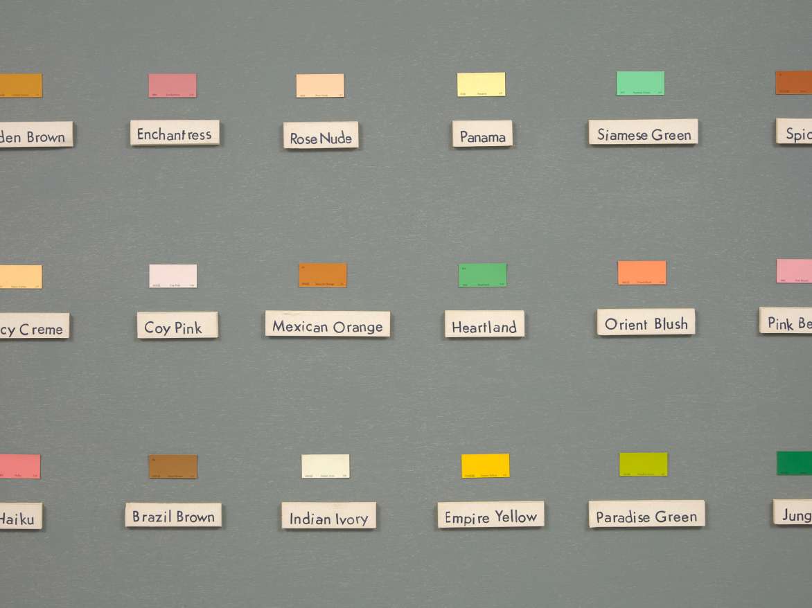 Renée Green. Color I, 1990. Detail, color chart. Courtesy of the artist and Free Agent Media. Image: Kristian Laudrup