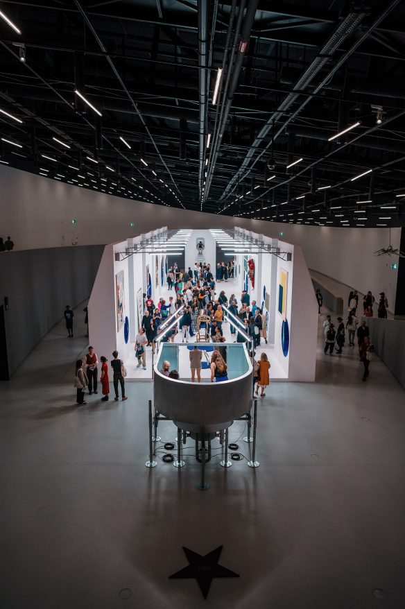 View of maat’s Oval Gallery with EXIST/RESIST. Works by Didier Fiúza Faustino (1995–2022) (maat, 05/10/2022-06/03/2023). Courtesy of the artist and EDP Foundation / maat. Photo: Pedro Pina.