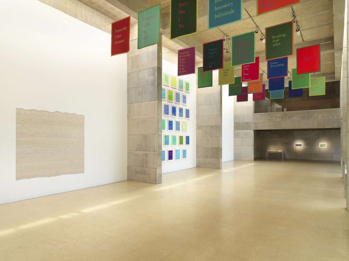 No Title: Relays and Relations—Works by Renée Green and Sol LeWitt. Installation view, Ezra and Cecile Zilkha Gallery, Wesleyan University, Middletown, CT, 2023. Image: Dariol Lasagni