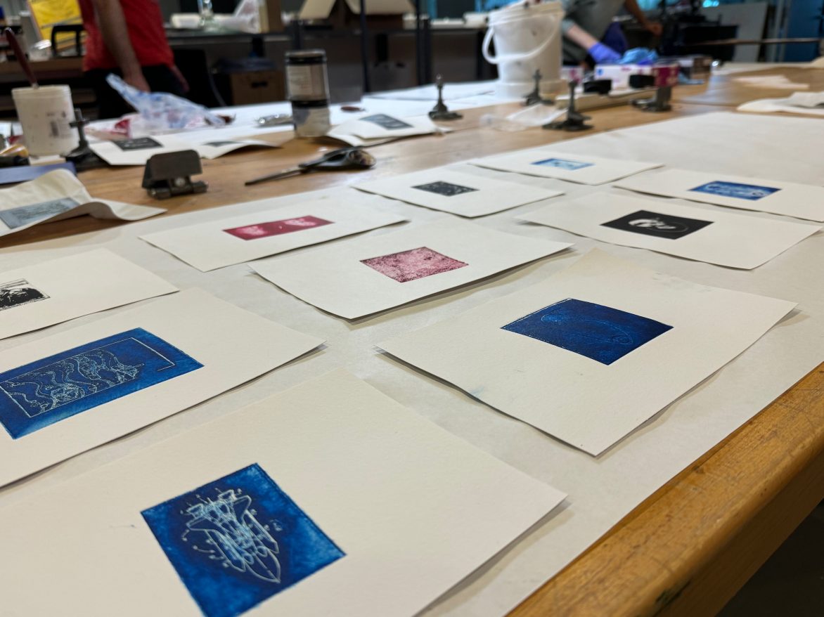 ACT and Material Science printmaking collaboration. Photo: Marissa Friedman. 